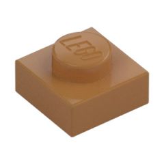 LEGO Medium Dark Flesh Plate 1 x 1 (3024 / 30008)
