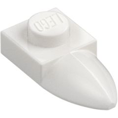 LEGO White Plate 1 x 1 with Tooth (35162 / 49668)