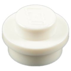 LEGO White Plate 1 x 1 Round (6141)