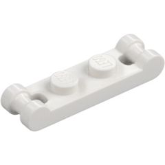 LEGO White Plate 1 x 2 with Two End Bar Handles (18649)