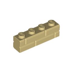 LEGO Tan Brick 1 x 4 with Embossed Bricks (15533)