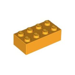 LEGO Bright Light Orange Brick 2 x 4 (3001)