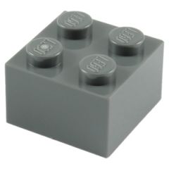 LEGO Dark Stone Gray Brick 2 x 2 (3003)