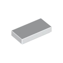 LEGO White Tile 1 x 2 with Groove (3069)