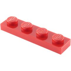 LEGO Red Plate 1 x 4 (3710)