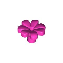 LEGO Dark Pink Flower with Squared Petals and Pin (32606)