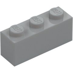 LEGO Medium Stone Gray Brick 1 x 3 (3622 / 45505)