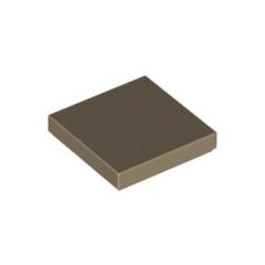 LEGO Dark Tan Tile 2 x 2 with Groove (3068)