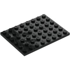 LEGO Black Plate 6 x 8 (3036 / 7423)
