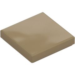 LEGO Dark Tan Tile 2 x 2 with Groove (3068 / 88409)