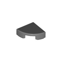 LEGO Dark Stone Gray Tile 1 x 1 Quarter Circle (25269)