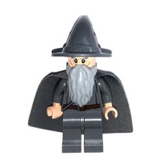 LEGO Gandalf the Grey with Hat and Cape with Long Cheek Lines Minifigure