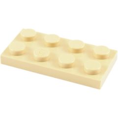 LEGO Tan Plate 2 x 4 (3020)