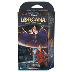 LORCANA RISE OF THE FLOODBORN - EVIL QUEEN & GASTON STARTER DECK (INCL BOOSTERPACK)